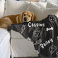 Personalized Dog Name Blanket - Custom Fleece Dog Bed for Pet Lovers