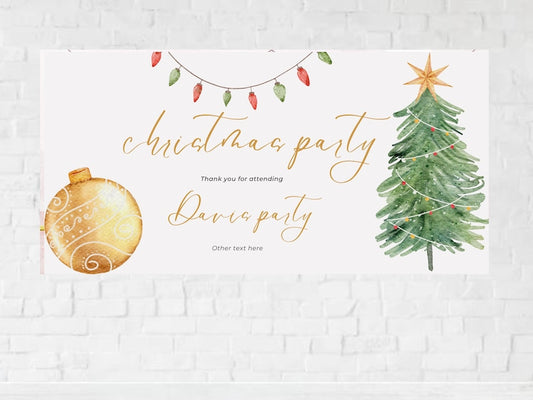 Custom Christmas Birthday Party