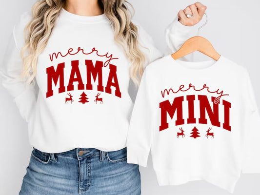 Mommy & Me Merry Matching Christmas Sweatshirts