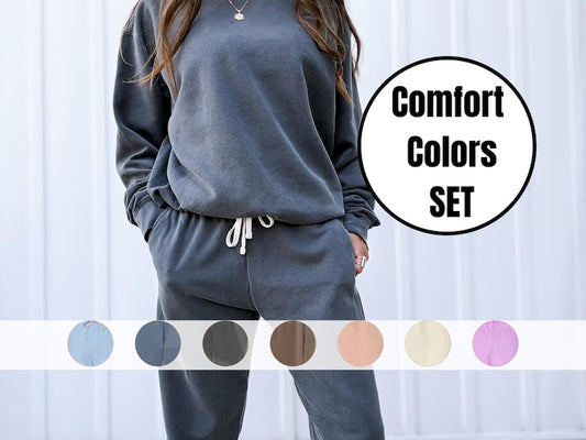 Comfort Colors Unisex Set - Sweatshirt & Sweatpants