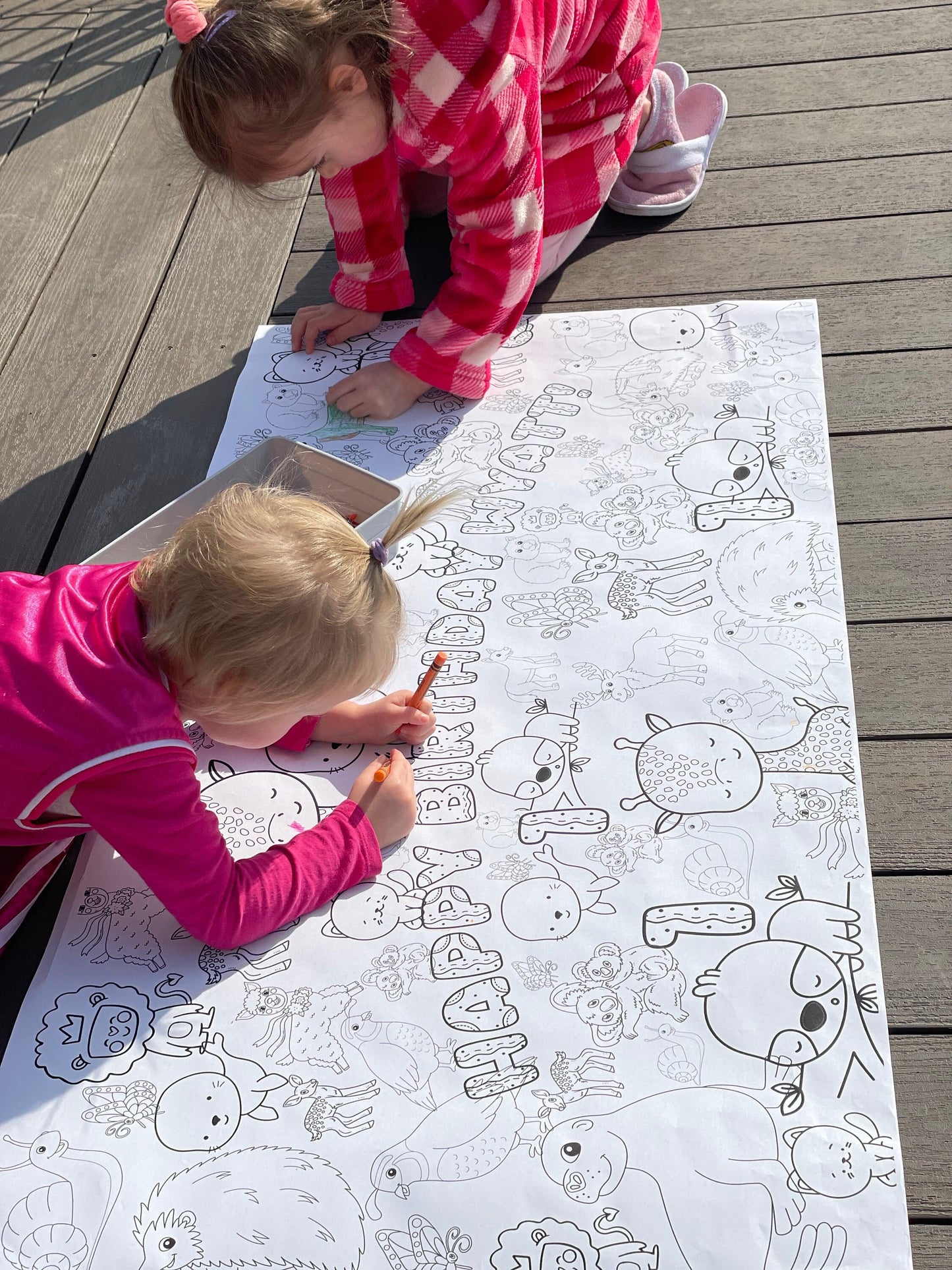 Safari Jungle Animals Coloring Activity