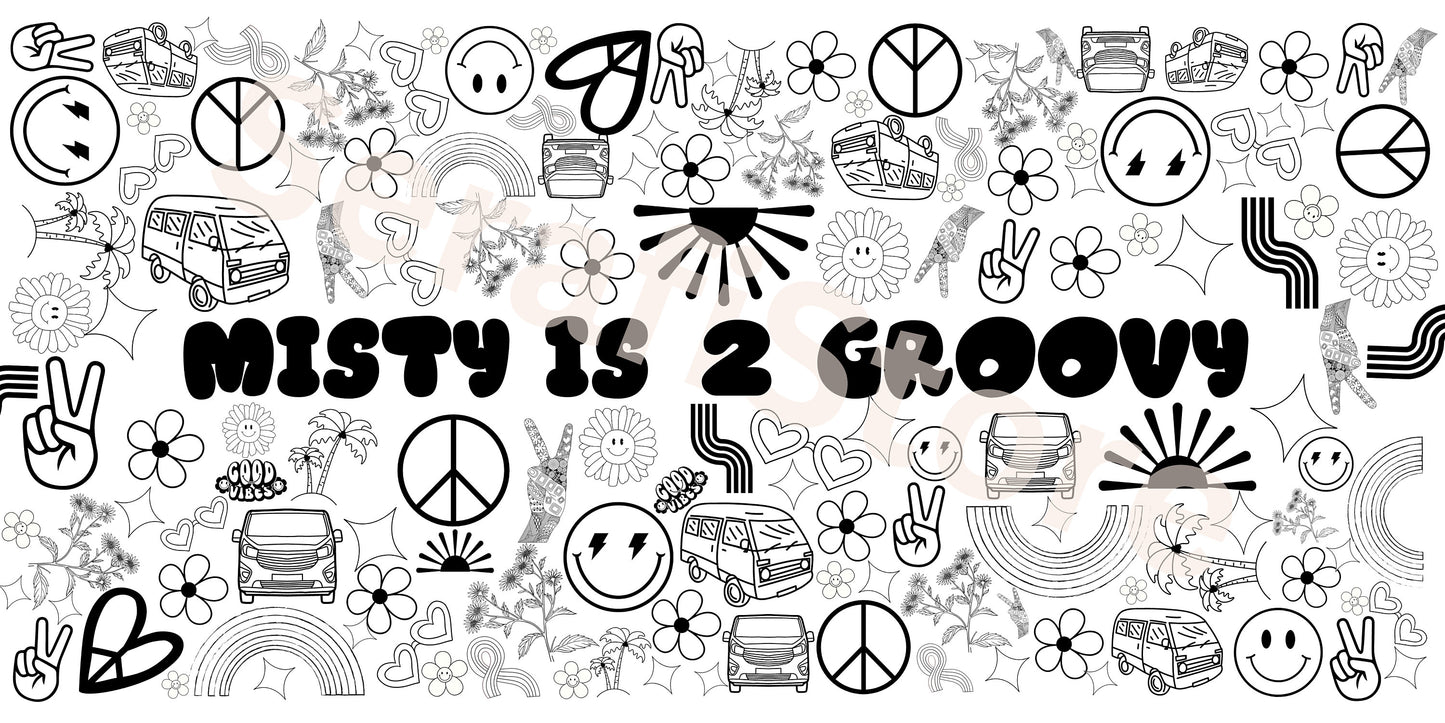 Groovy Peace Sign Happy Smiley Face Coloring