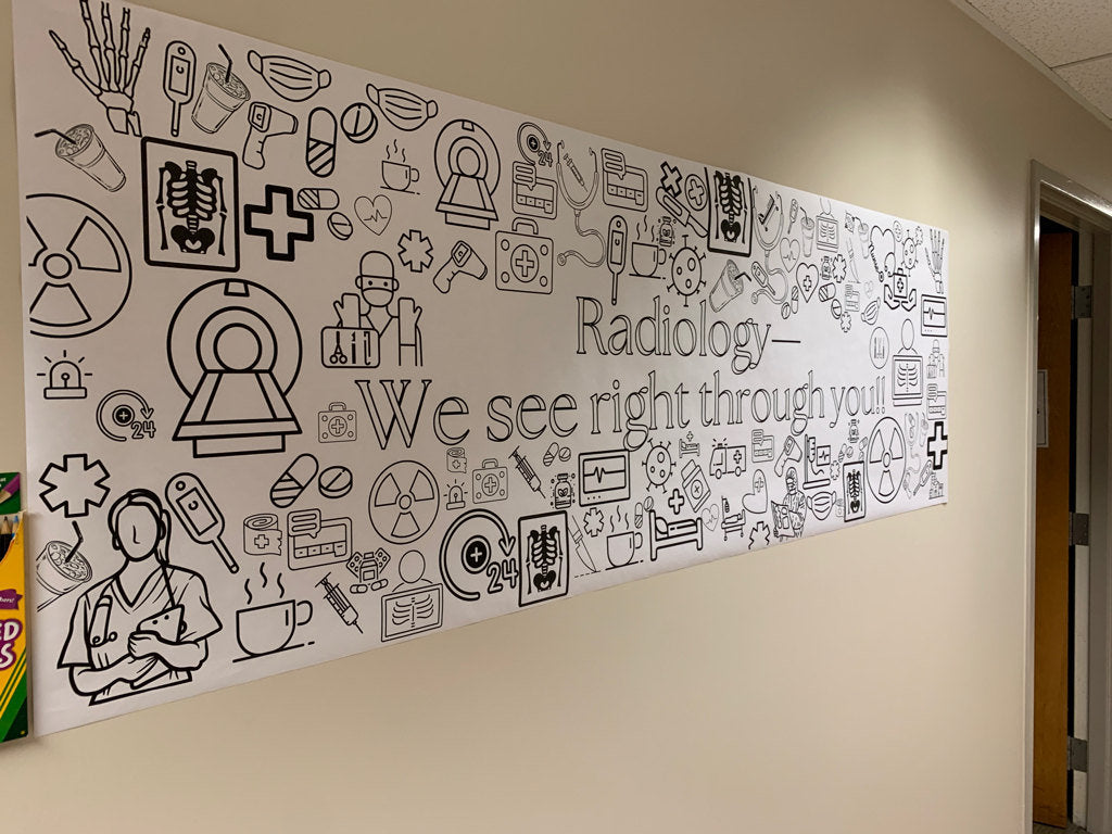 Medical Hospital Coloring Banner