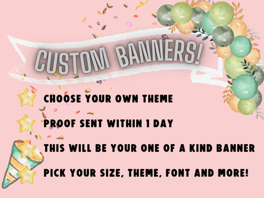 Personalize your own Coloring Banner