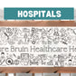 Medical Hospital Coloring Banner