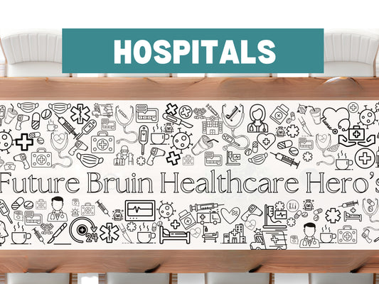 Medical Hospital Coloring Banner