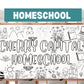 Home school Pride Sign Coloring Banner Personalized