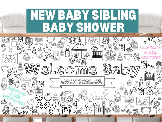 New Baby Activity for Siblings Baby Shower