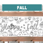 Fall Theme Thanksgiving Coloring Banner