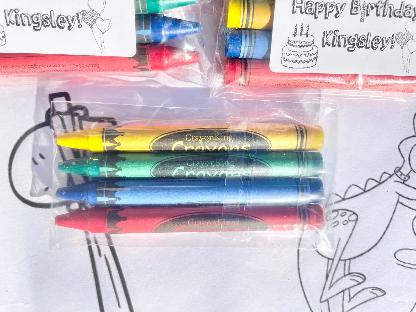 Personalized Name Party Favors Crayon Sets