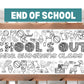 Schools Out Coloring Banner