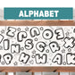 Alphabet Learning Educational Coloring Banner