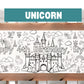 Unicorn Coloring Banner