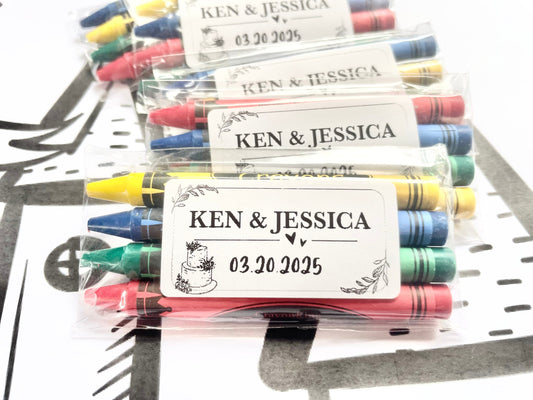 Personalized 4 pack Wedding Couple Favors