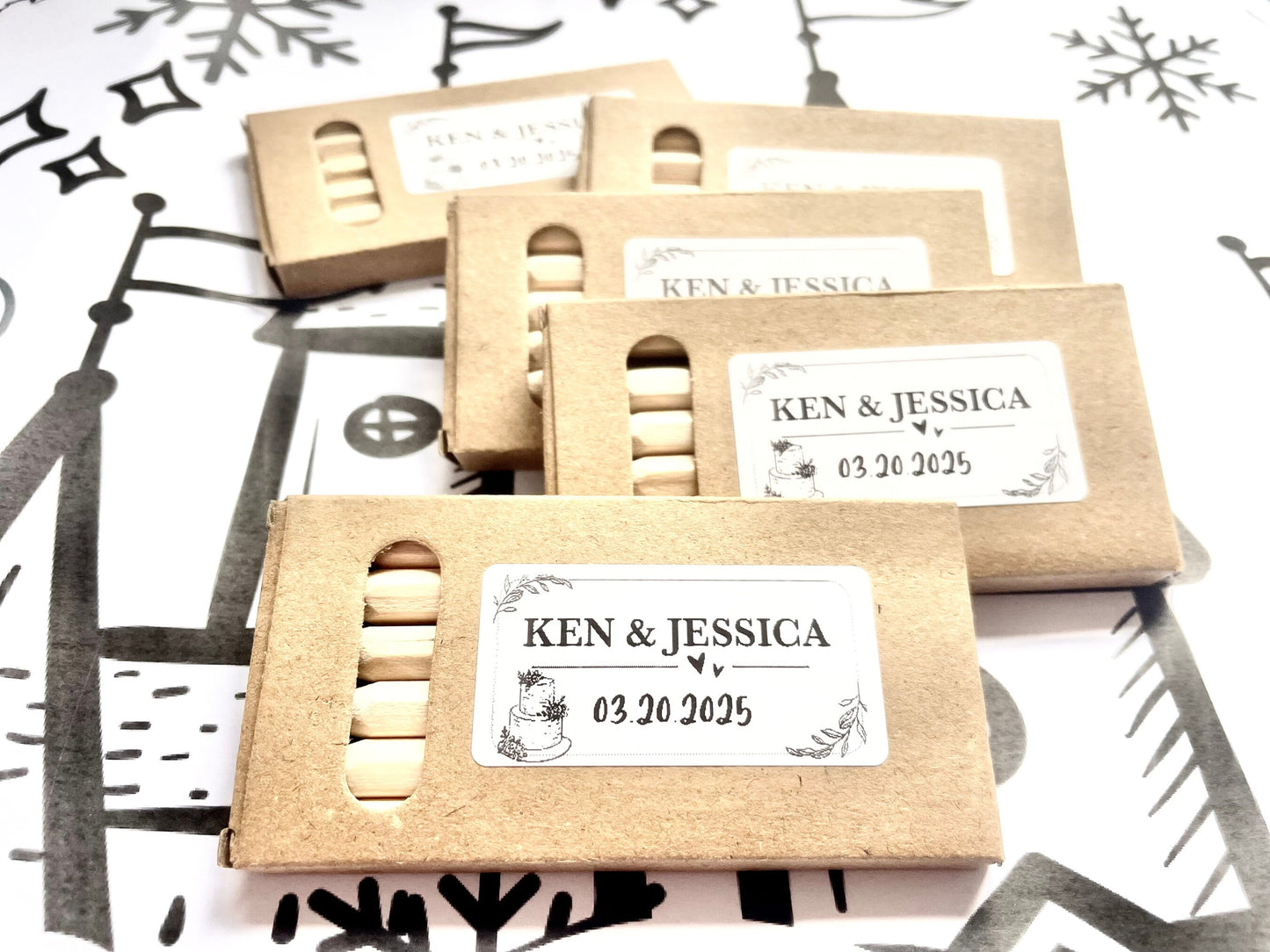 Personalized Wedding Crayon Favors