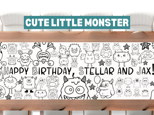 Cute Little Monster Theme Banner