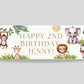 Safari Birthday Backdrop Banner