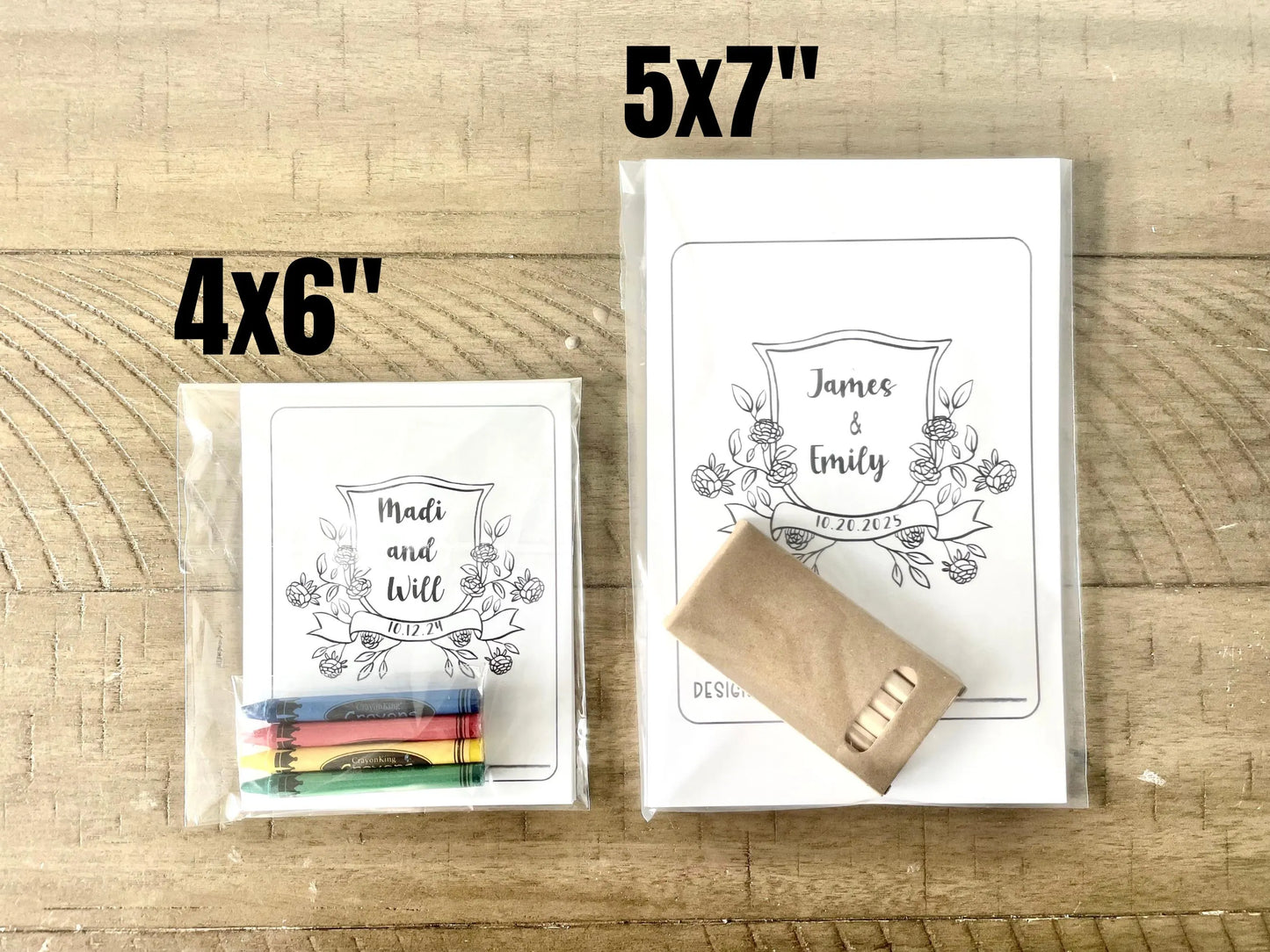 Personalized Wedding Kid Coloring Activity Kit