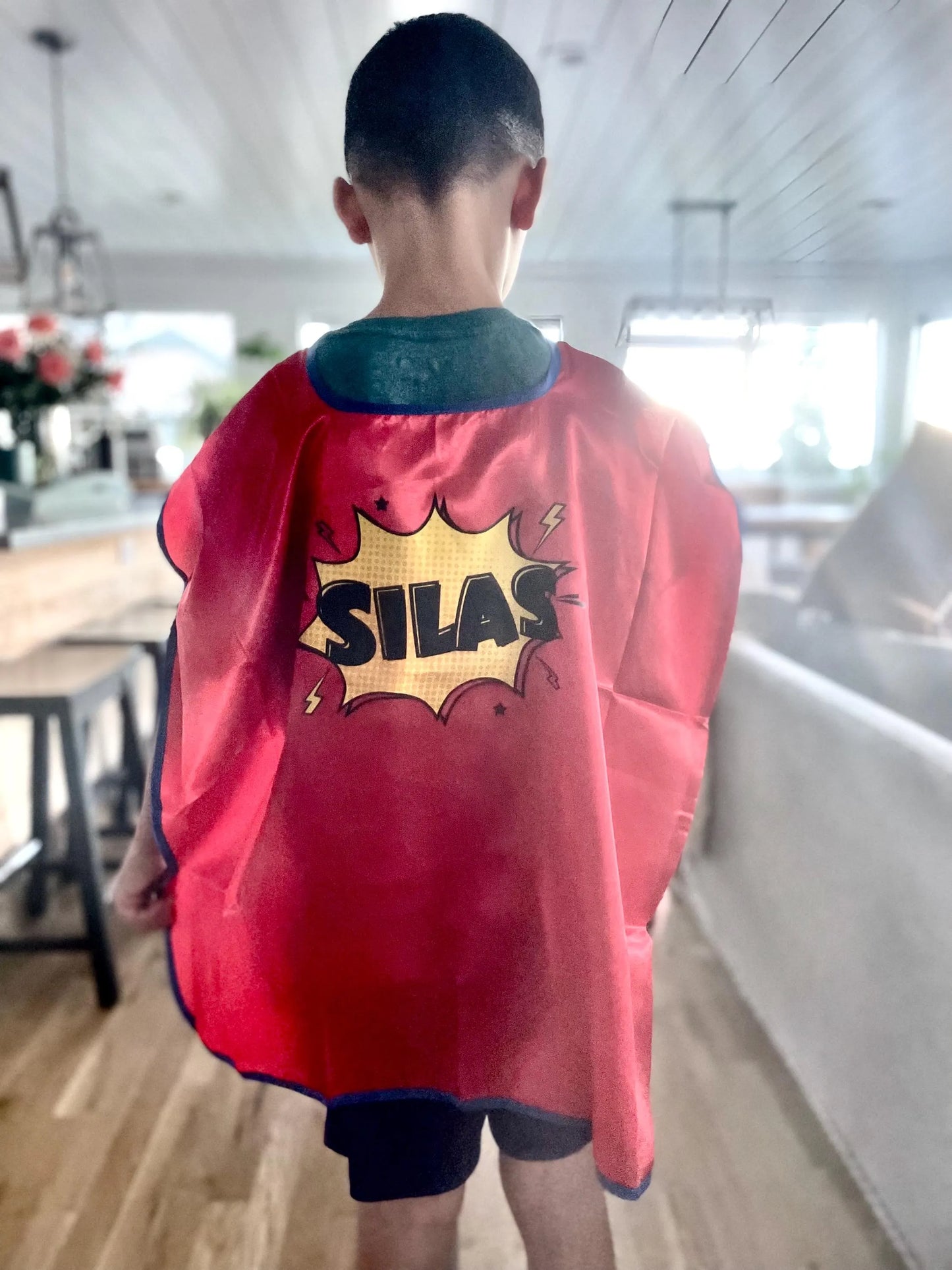 CUSTOM Name Superhero Cape and Mask Costume Party