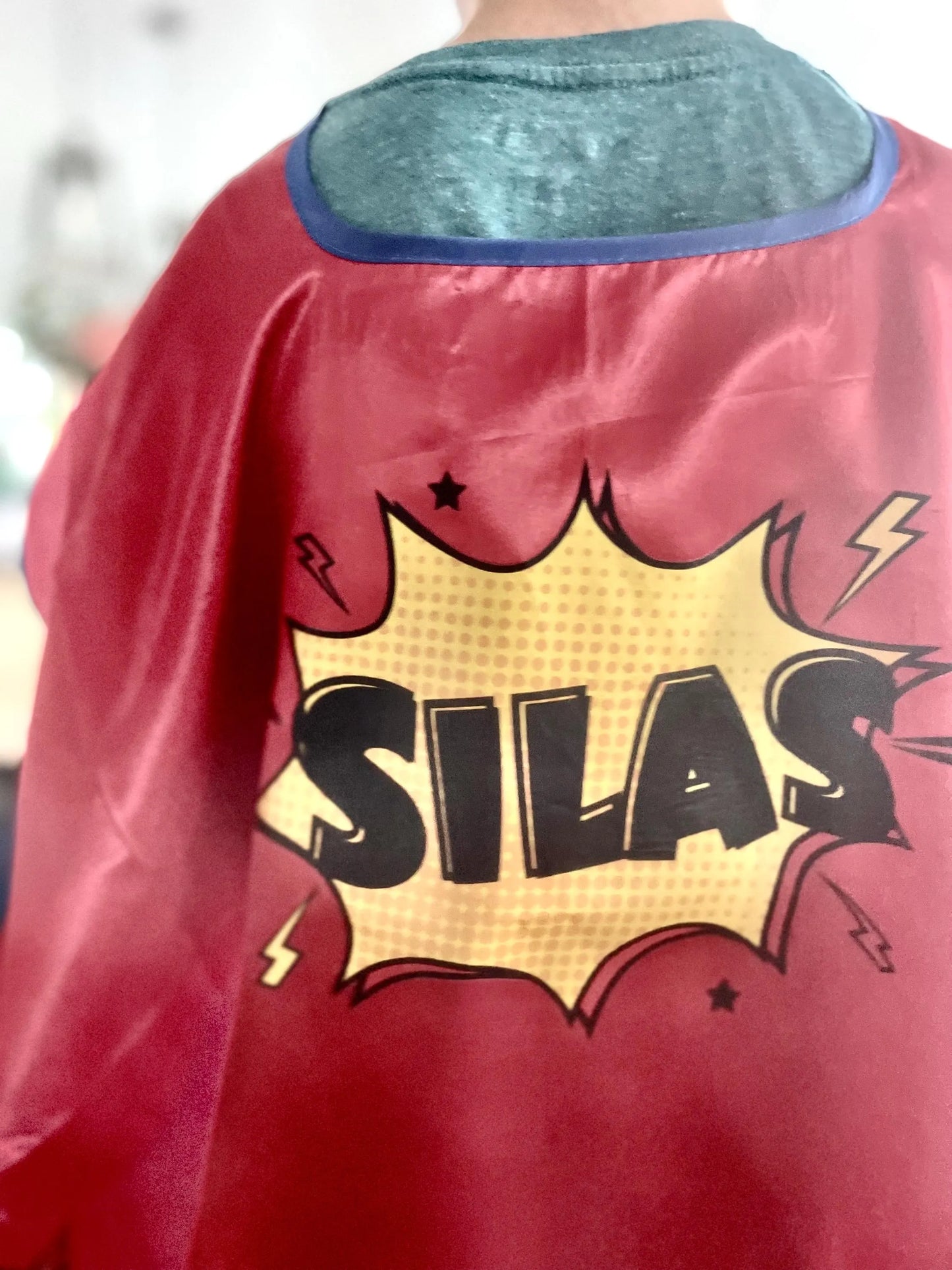 CUSTOM Name Superhero Cape and Mask Costume Party